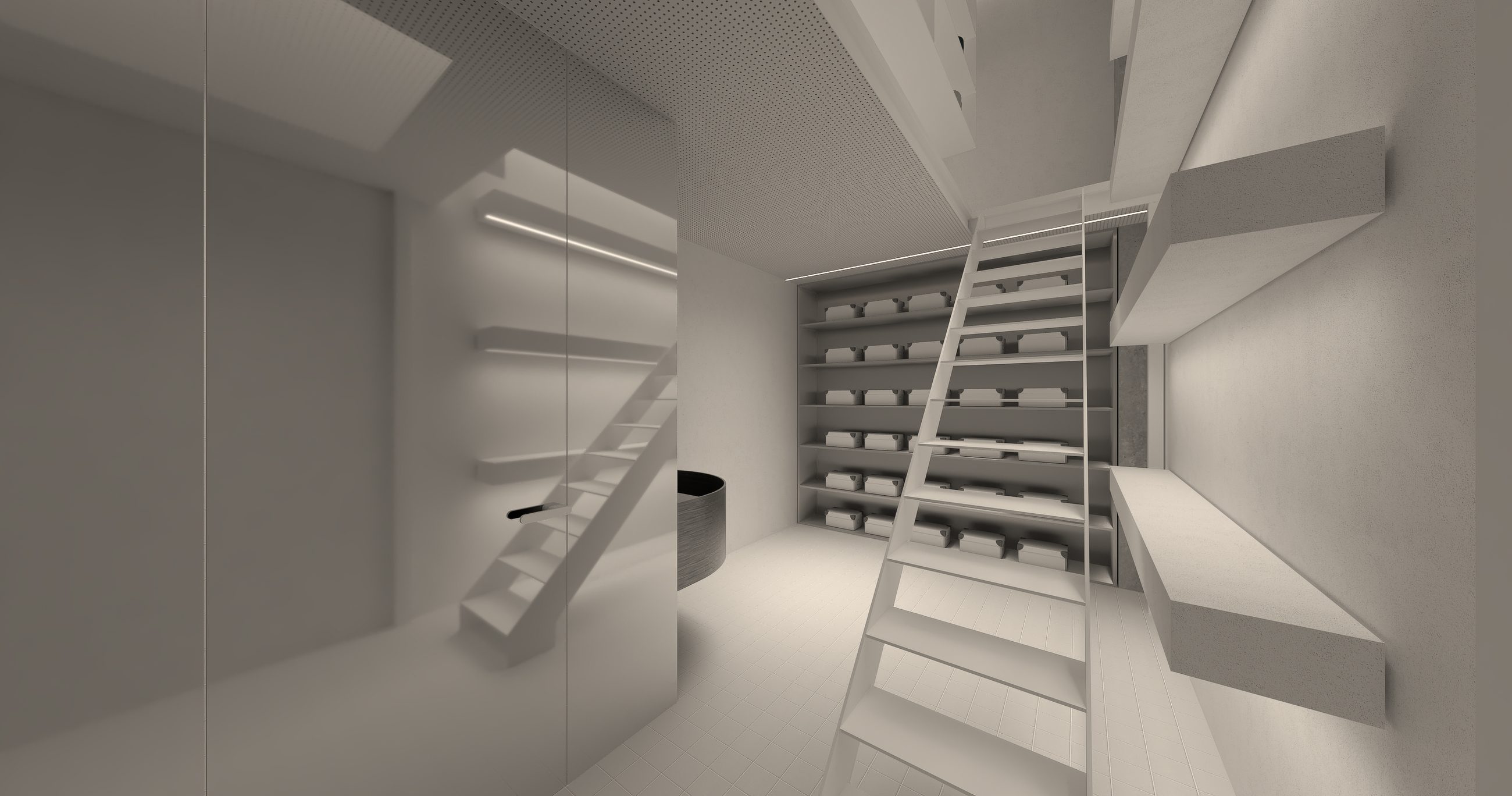 Archyvo aukštas H4 galerijoje